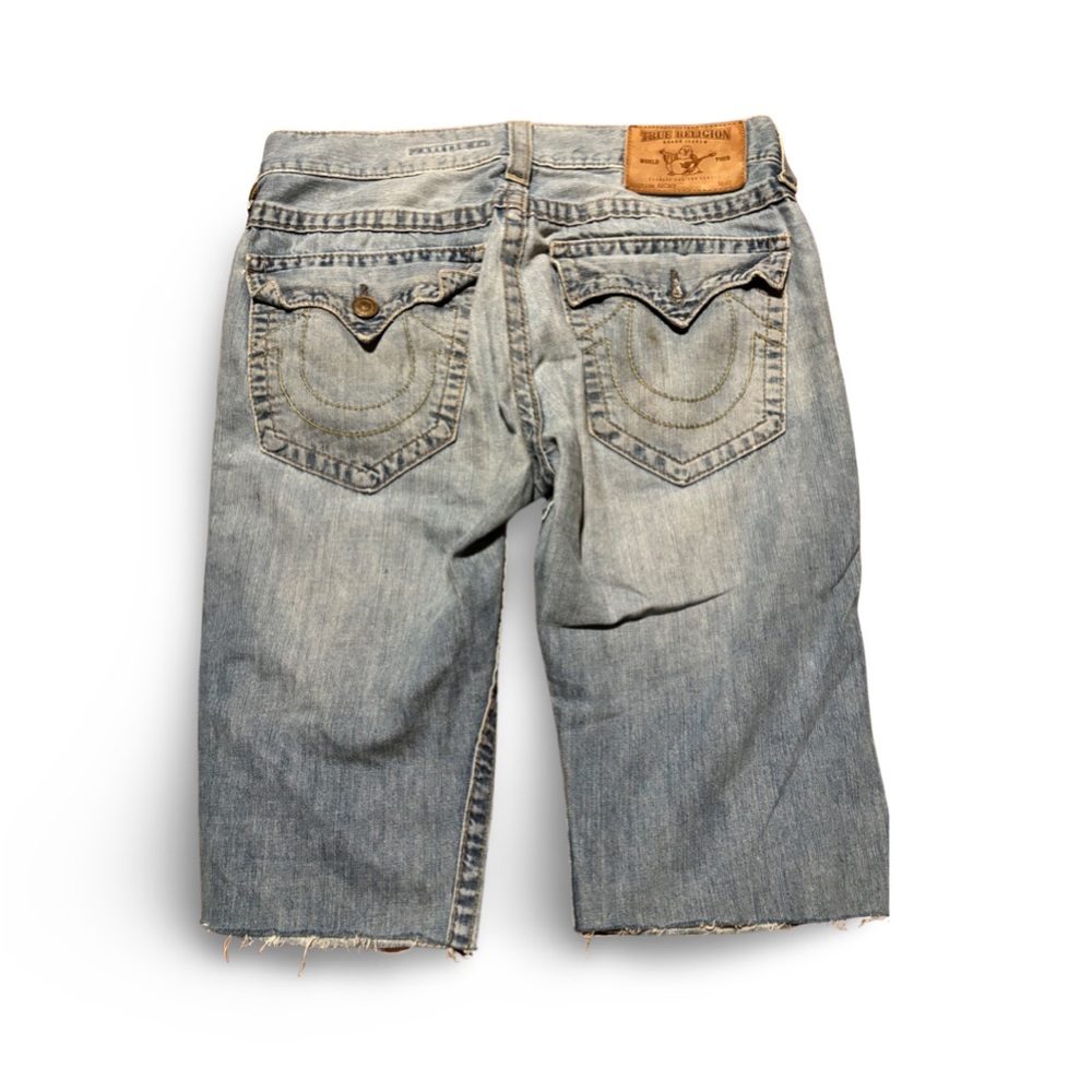 (VINTAGE) Distressed True Religion cut off Jean shorts